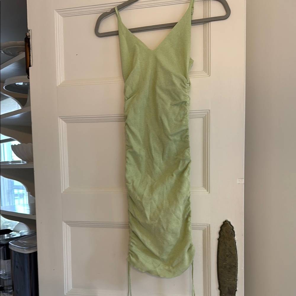Princess Polly Green Ruched Mini Dress